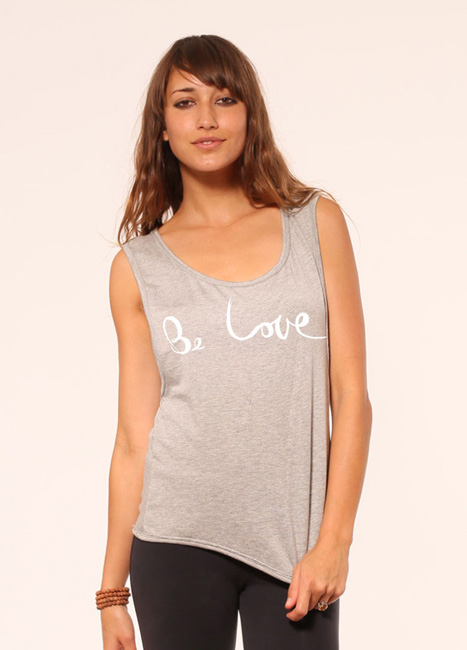 'Be Love' Festival Flow Tank in French Terry
