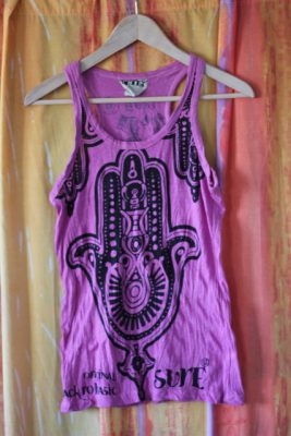 Three Hands Purple Tank Top