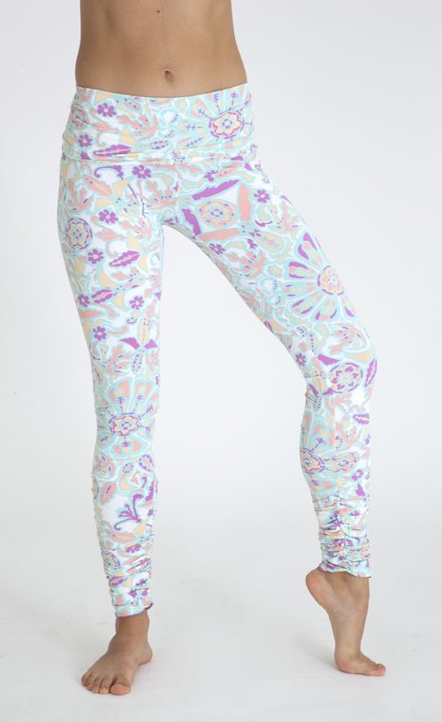 White Mandala Hot Yoga Legging